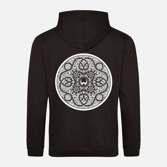 Shield Mk2 White Print Hoodie