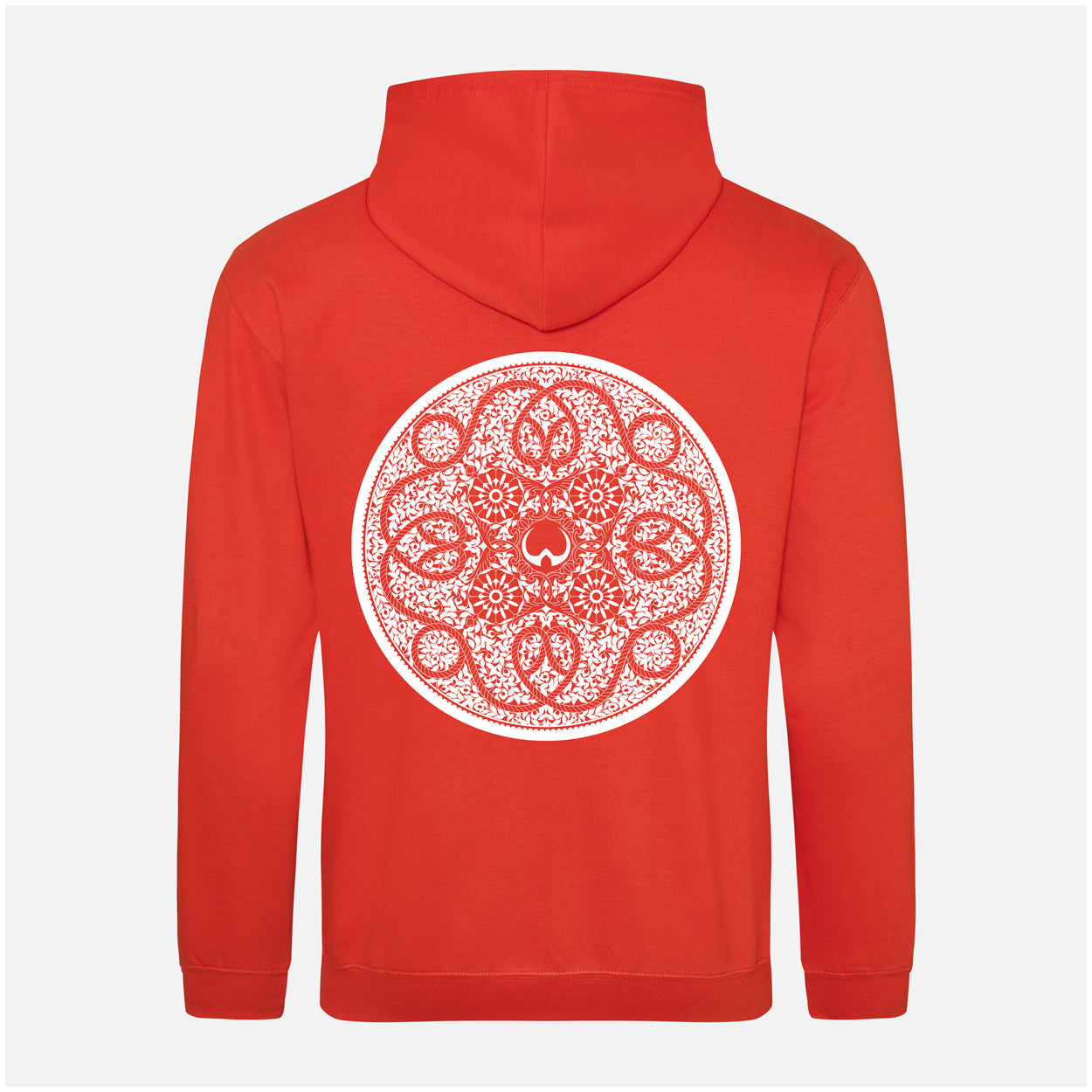 Shield Mk2 White Print Hoodie