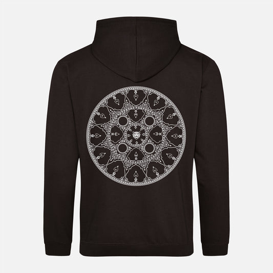 Shield Mk3 White Print Hoodie