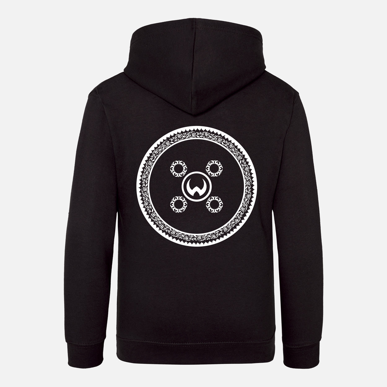 Shield MK1 White Print Kids Hoodie