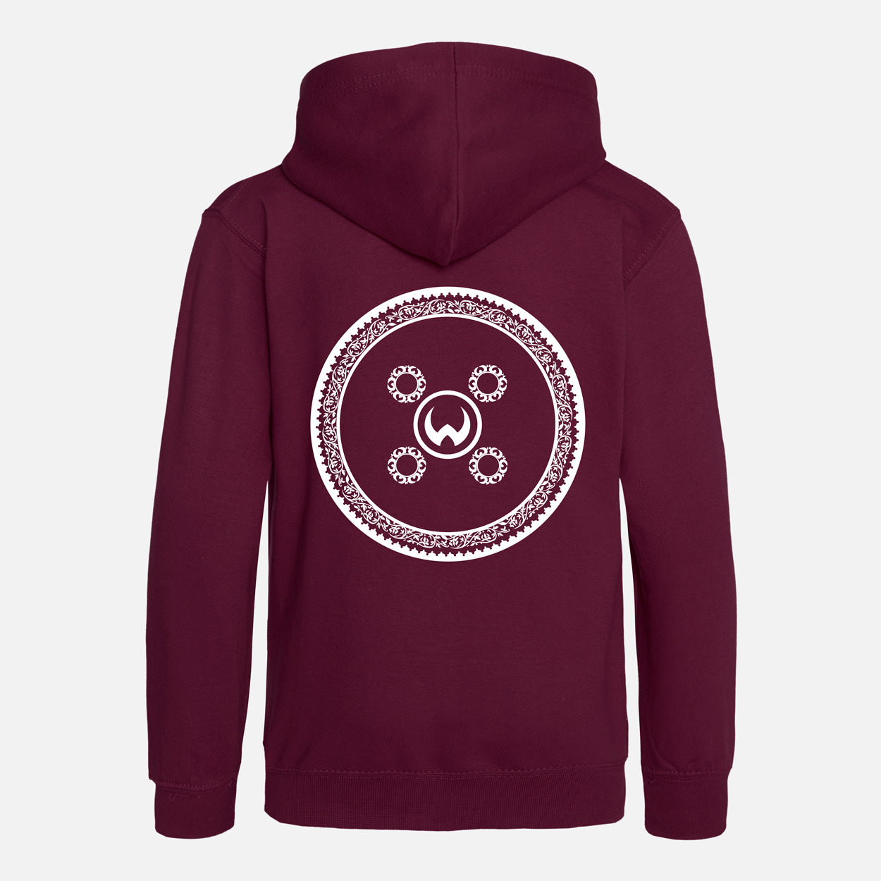 Shield MK1 White Print Kids Hoodie