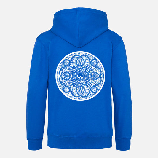 Shield MK2 White Print Kids Hoodie