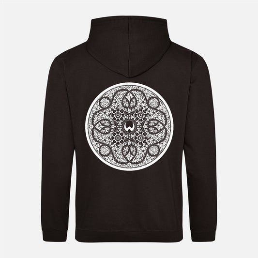 Shield Mk2 White Print Hoodie